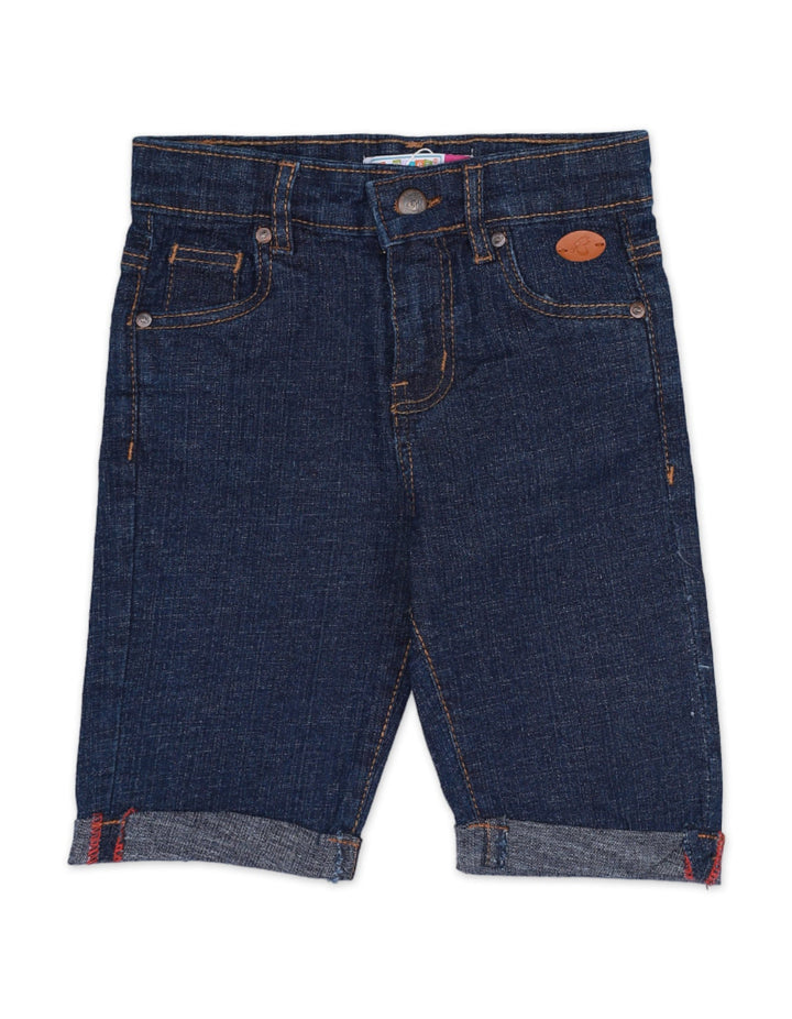 Bermuda Denim Shorts for Boys - Dark Blue