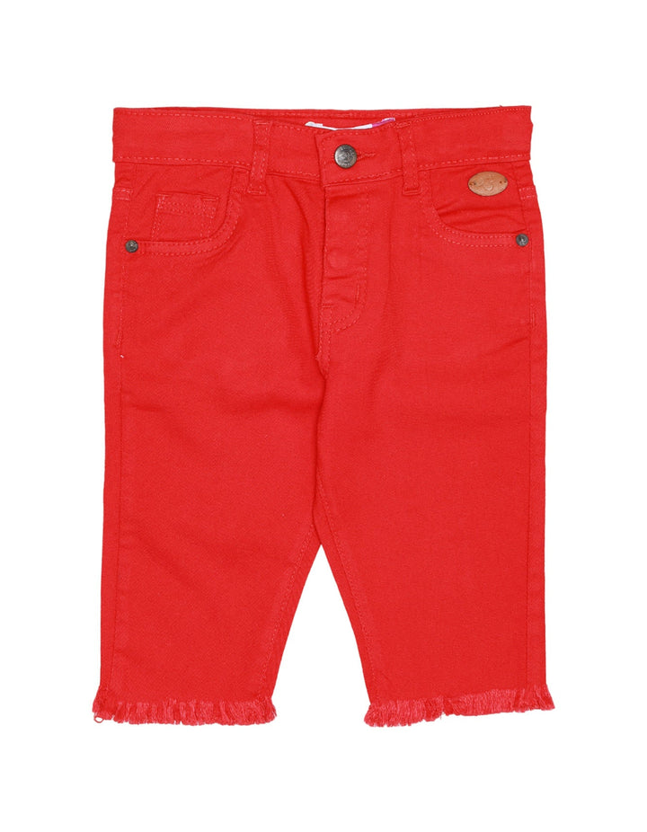 Pant Twill Red Girls Toddler