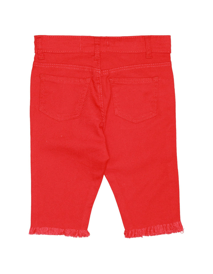 Pant Twill Red Girls Toddler