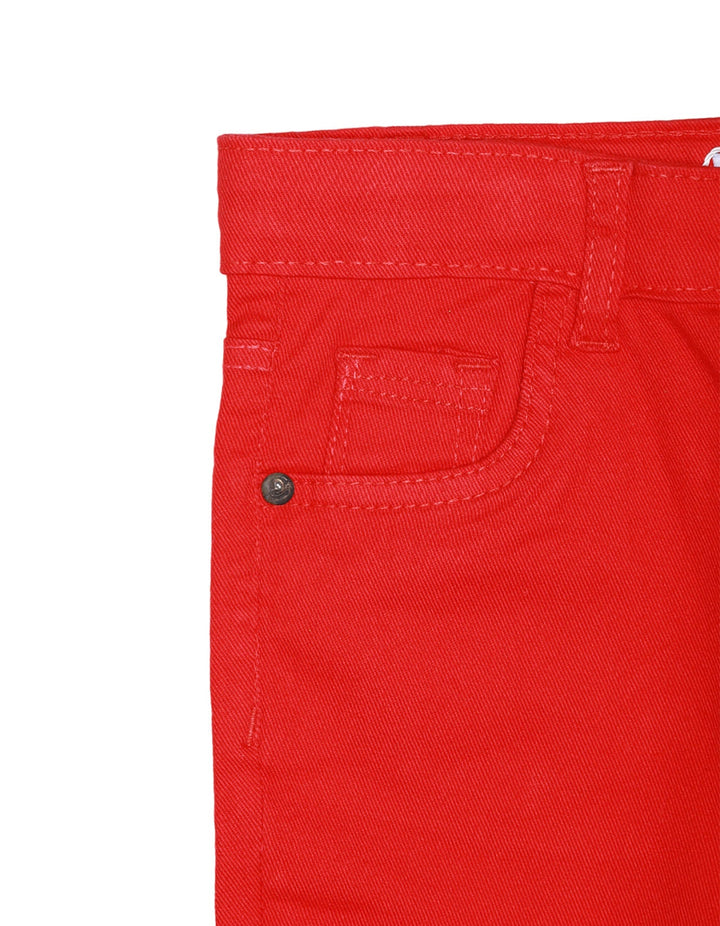 Pant Twill Red Girls Toddler