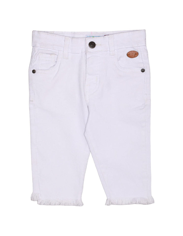 Pant Twill White Girls Toddler