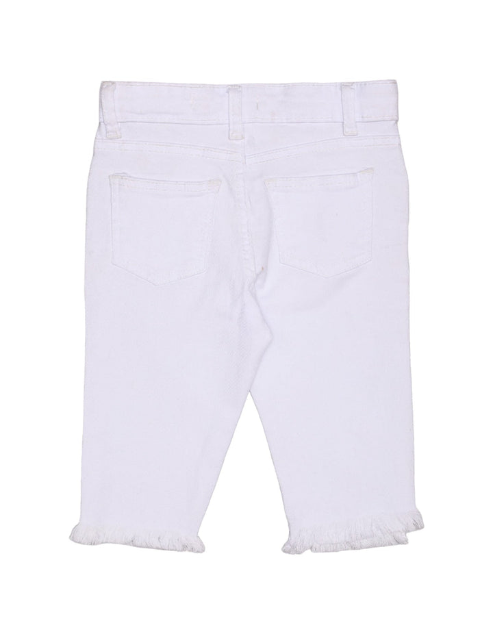 Pant Twill White Girls Toddler