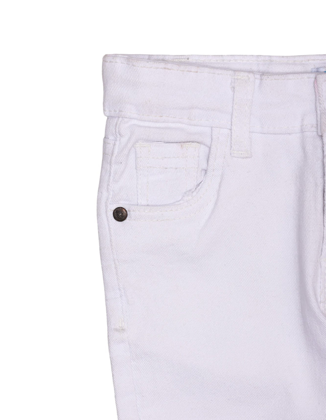 Pant Twill White Girls Toddler