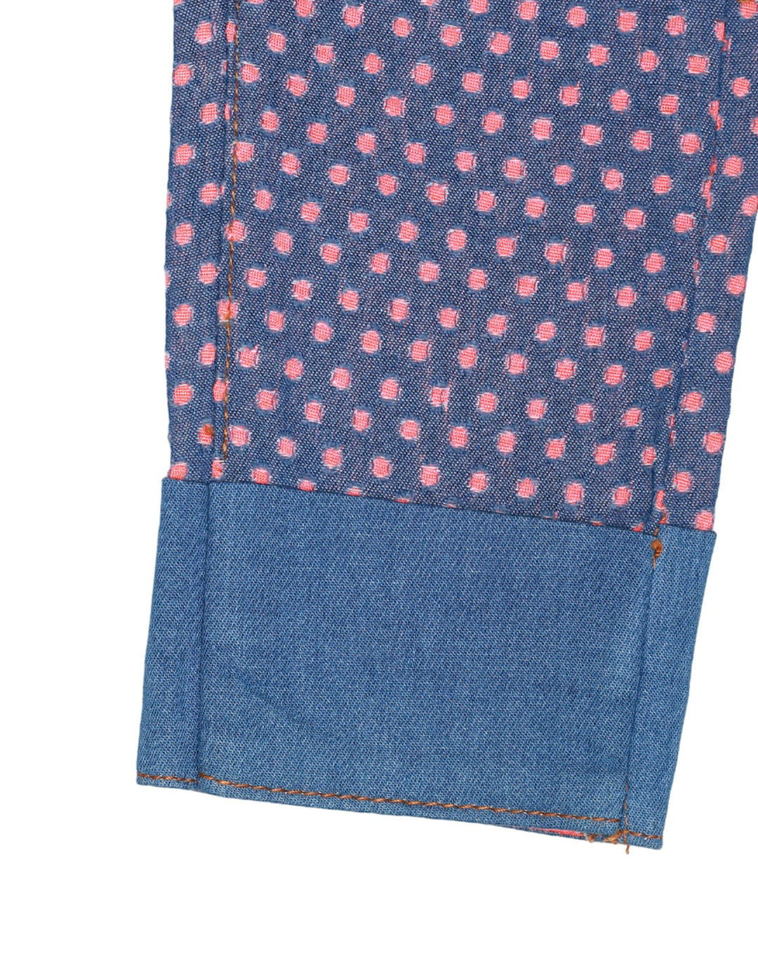 Zubaida's Pant Denim Orange Print for Girls