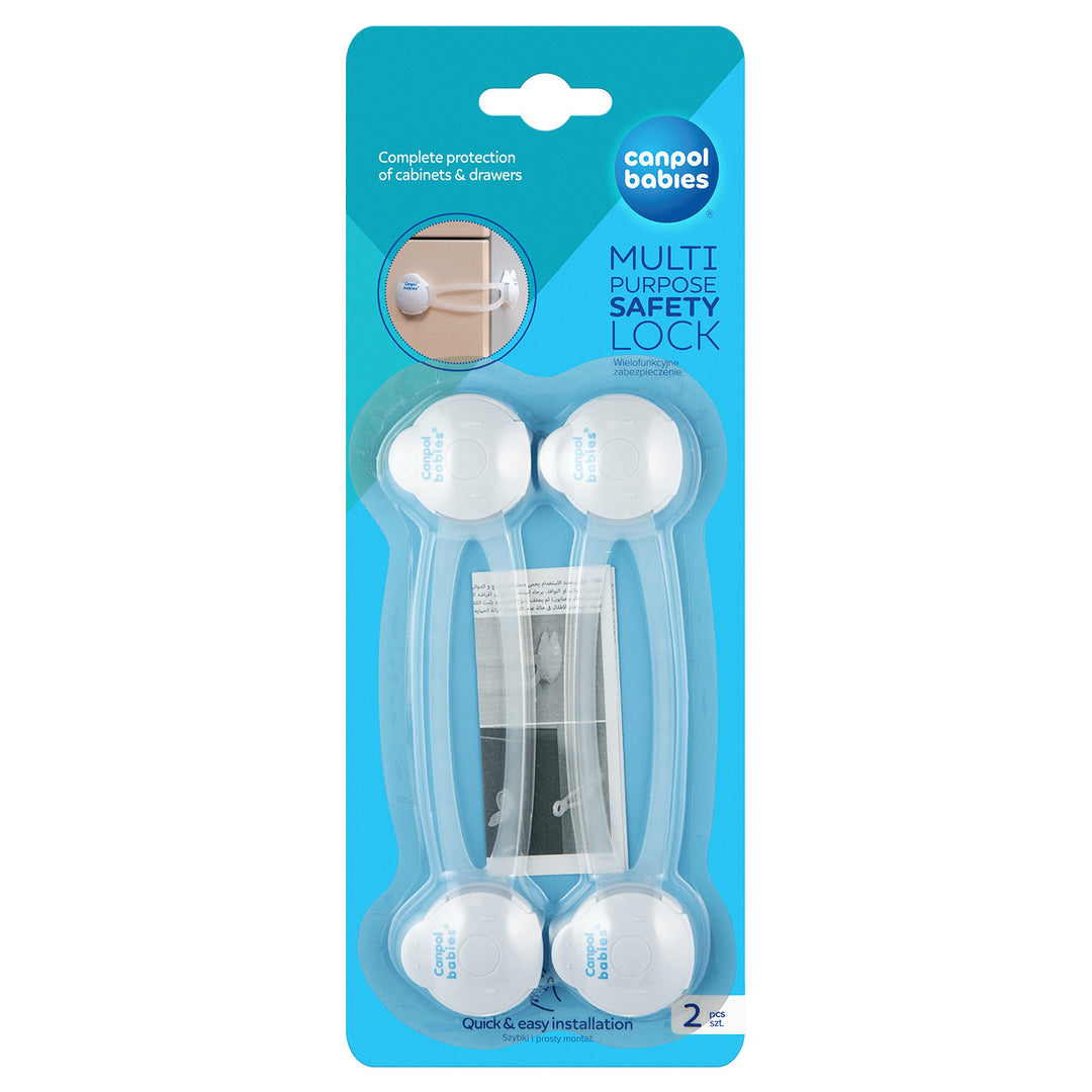 Zubaida's Canpol babies Multi Purpose Safety Lock Long 2 Pcs - 74/010 - Zubaidas Official™