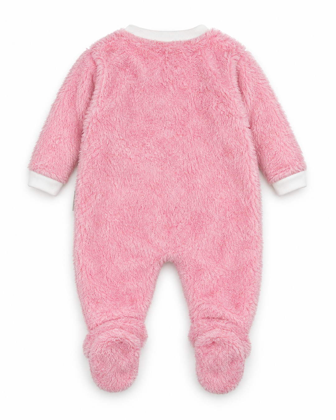 Infant Girl Winter Sleep Suit with Cap Crown and Cloud Pink at Zubaidas