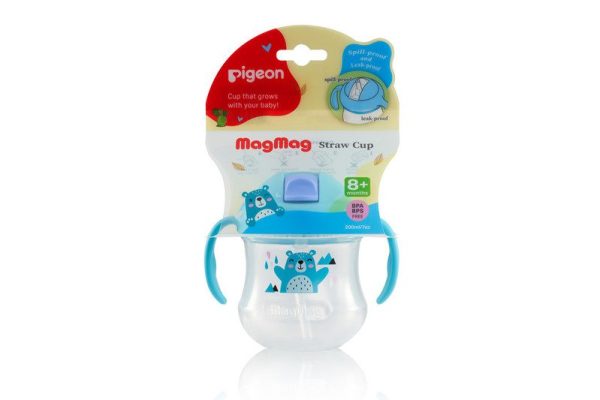 Zubaida's Pigeon Mag Mag Straw Cup Matte Blue - D79237