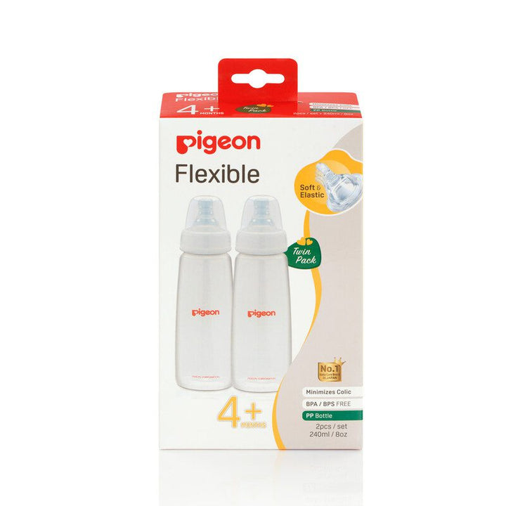 Zubaida's Pigeon Flexible Nursing Bottle KPP 240ml PK-2 - A79343