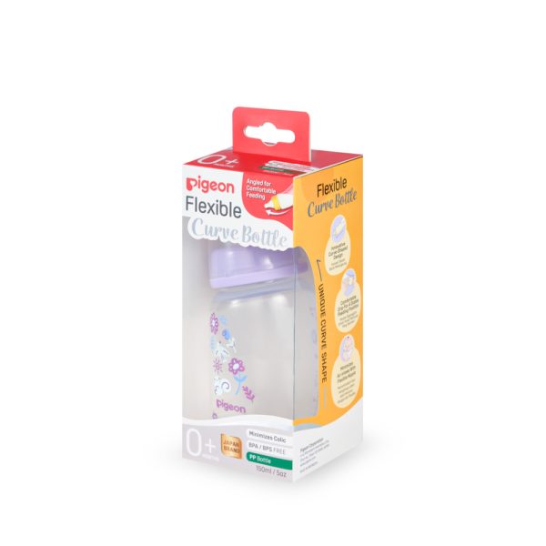 Zubaida's Pigeon Curve Nursing Bottle Pp 150ml Garden - A79998