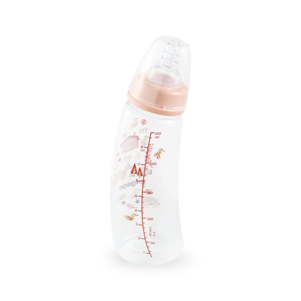 Zubaida's Pigeon Curve Nursing Bottle Pp 250ml Farm - A80001