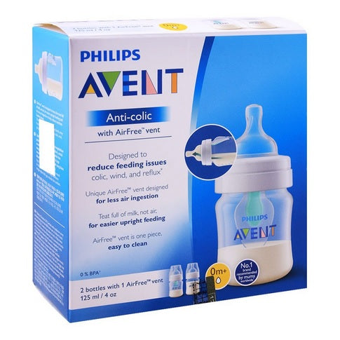 Philips Avent Anti-Colic Bottle PP 4OZ 2PK (Kepler) (SCF810/24)