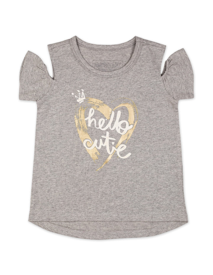 Zubaida's Trendy "Hello Cutie" Cold-Shoulder Top - Zubaidas Official™