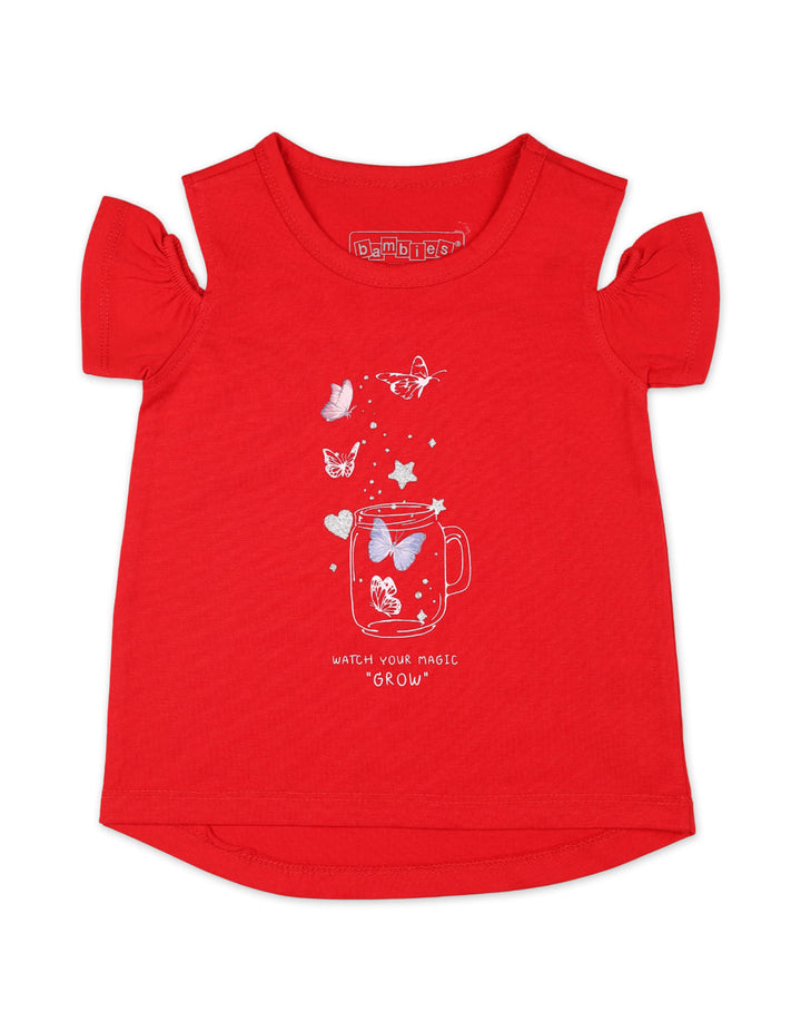 Zubaida's Enchanting "Watch Your Magic Grow" Cold-Shoulder Top - Zubaidas Official™