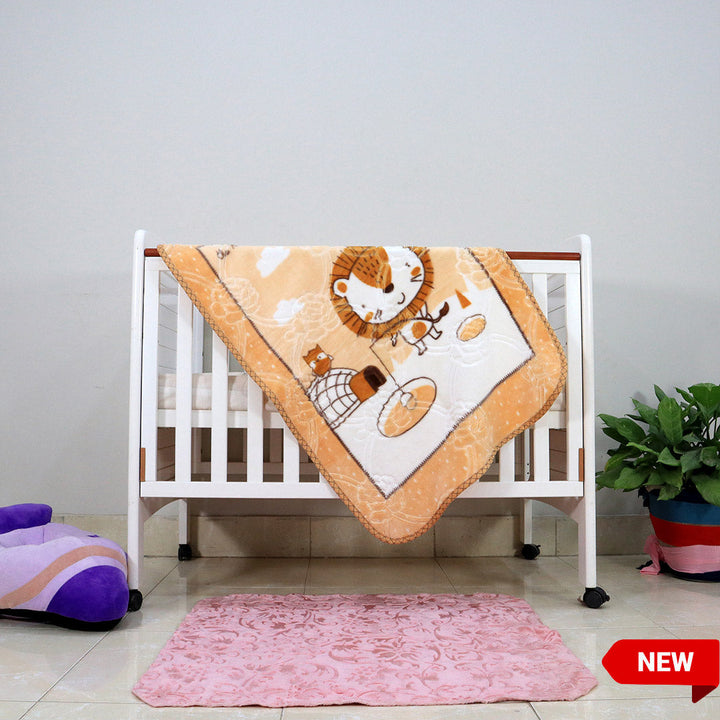 Kitten Cot Cloudy Baby Blanket Peachy Keen