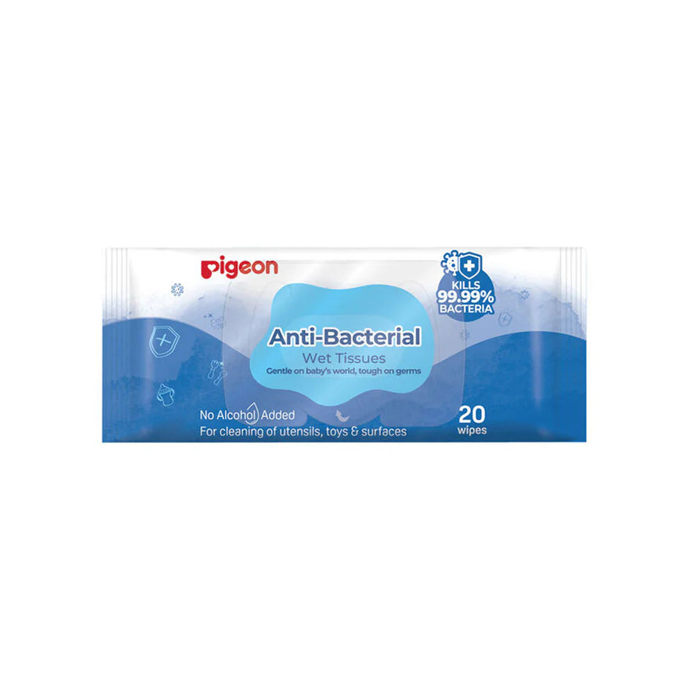 Pigeon Anti-Bacterial Wet Tissues 20S P81408 at Zubaidas