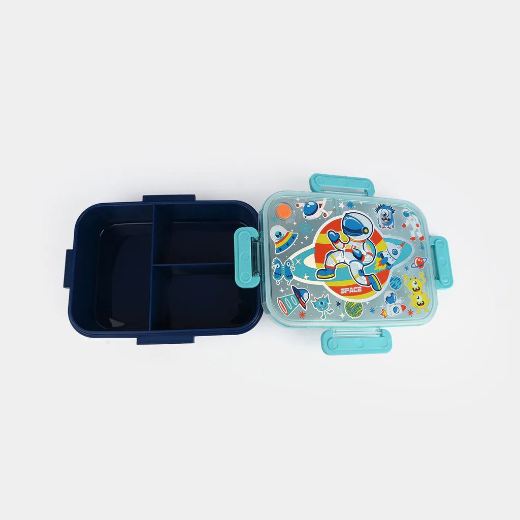 VEST Space 3 Compartments Special Edition Happy Bento Box BPA and Phthalates Free 1200 ML School Lunch Box U2135 at Zubaidas Number 1 Baby and Kids Store in Pakistan