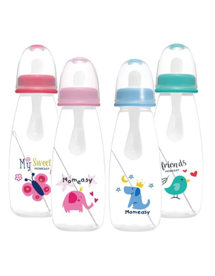 Momeasy 8oz/240ML Standard PP Squeeze Feeder with Brush, Spoon, Hard spout (Pack of 1) - Zubaidas Official™