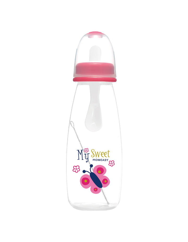 Momeasy 8oz/240ML Standard PP Squeeze Feeder with Brush, Spoon, Hard spout (Pack of 1) - Zubaidas Official™