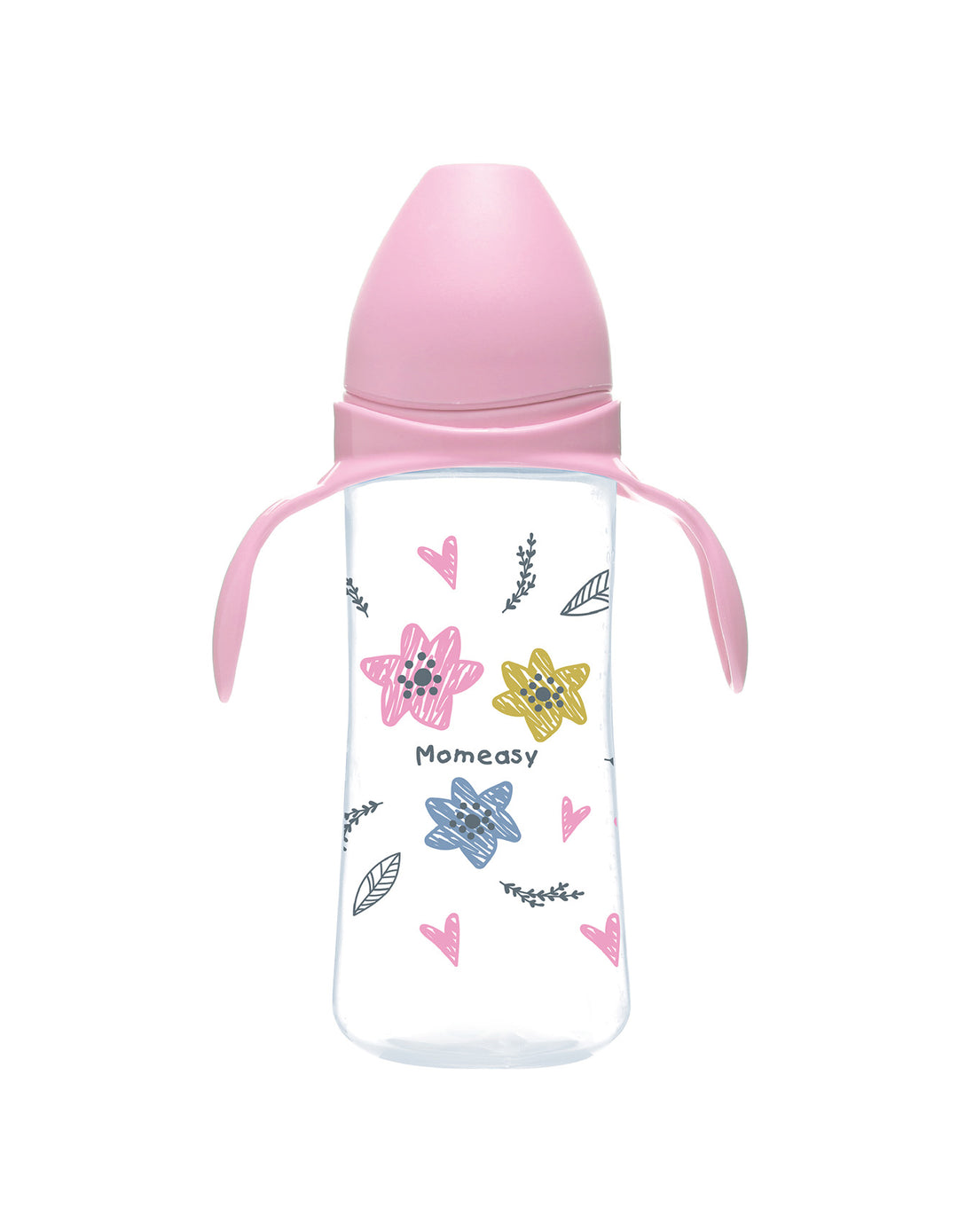 Momeasy 11oz/330ML Wide-neck Feeding Bottle With Handle (Pack of 1)