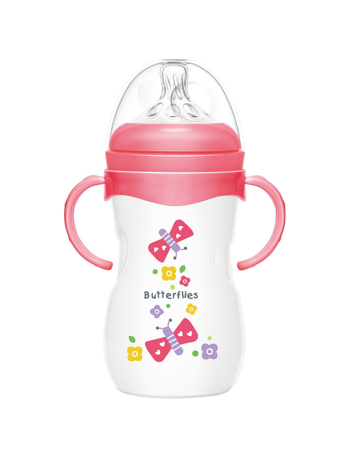 Momeasy 8oz/240ML Wide-neck Feeding Bottle With Handle (Pack of 1)