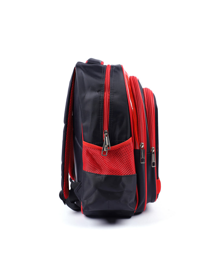 School Bag Black and Red Spiderman Theme