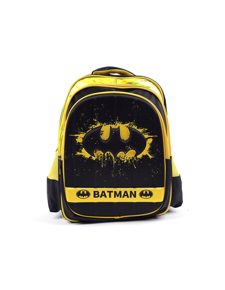 School Bag Black and Yellow Batman Theme