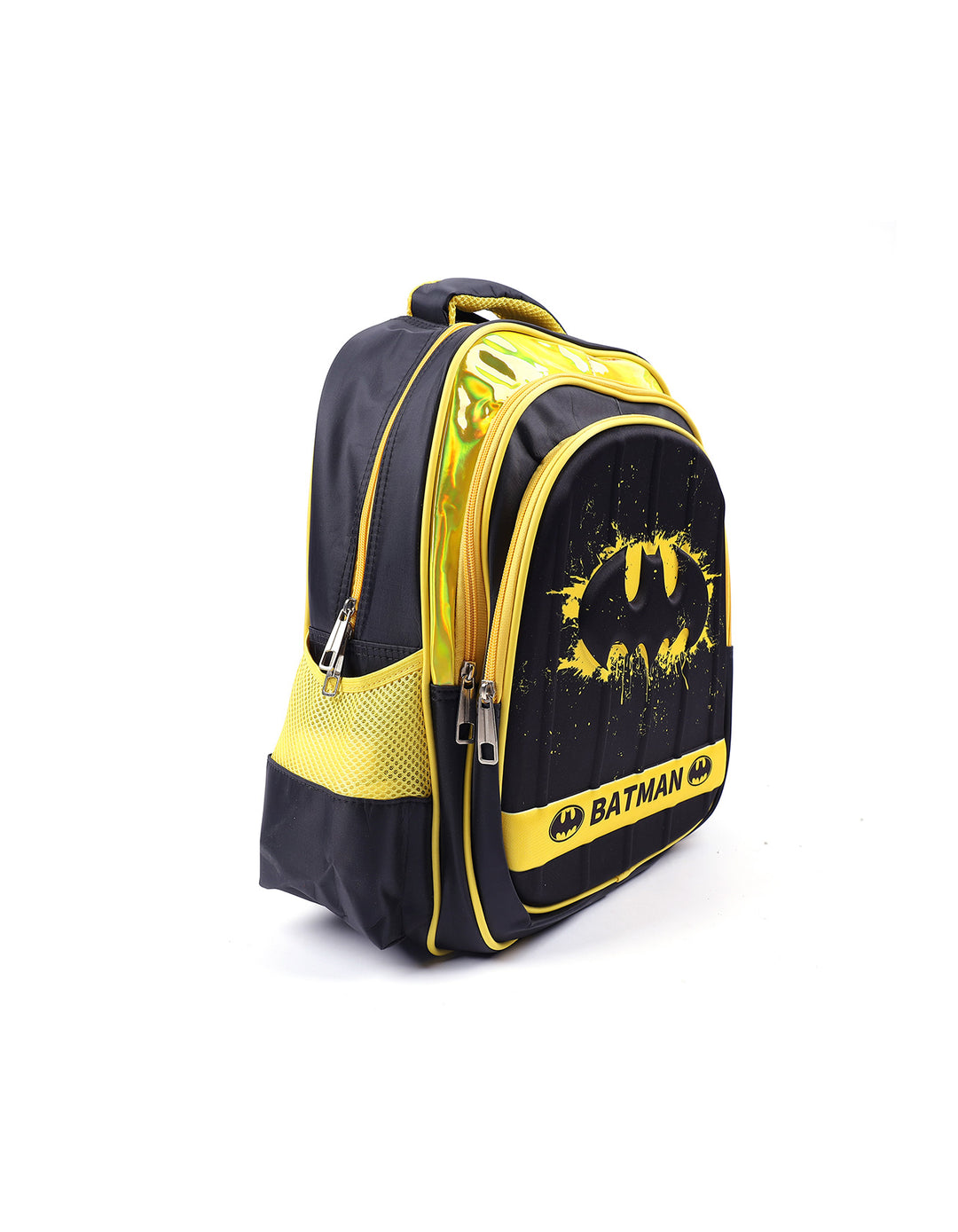 School Bag Black and Yellow Batman Theme