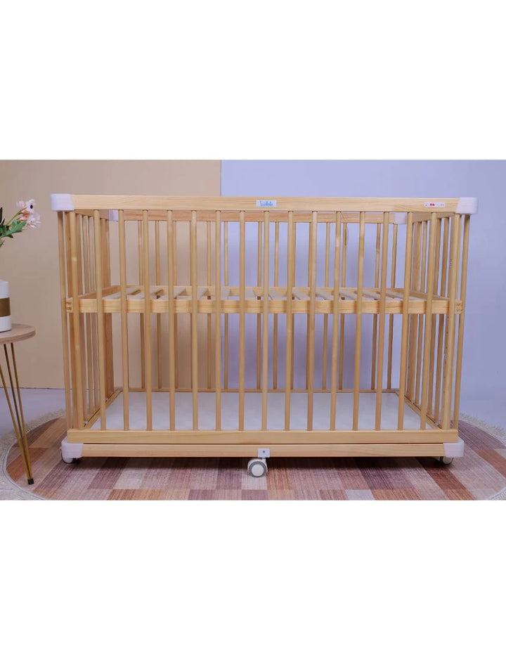 Zubaida's Wooden Cot Light Brown