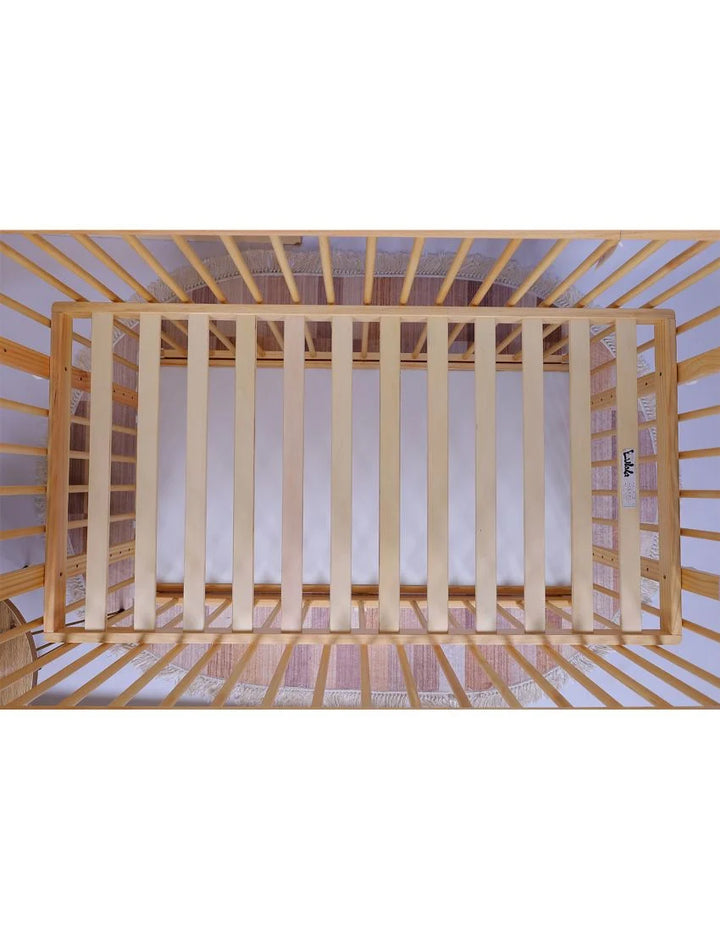 Zubaida's Wooden Cot Light Brown