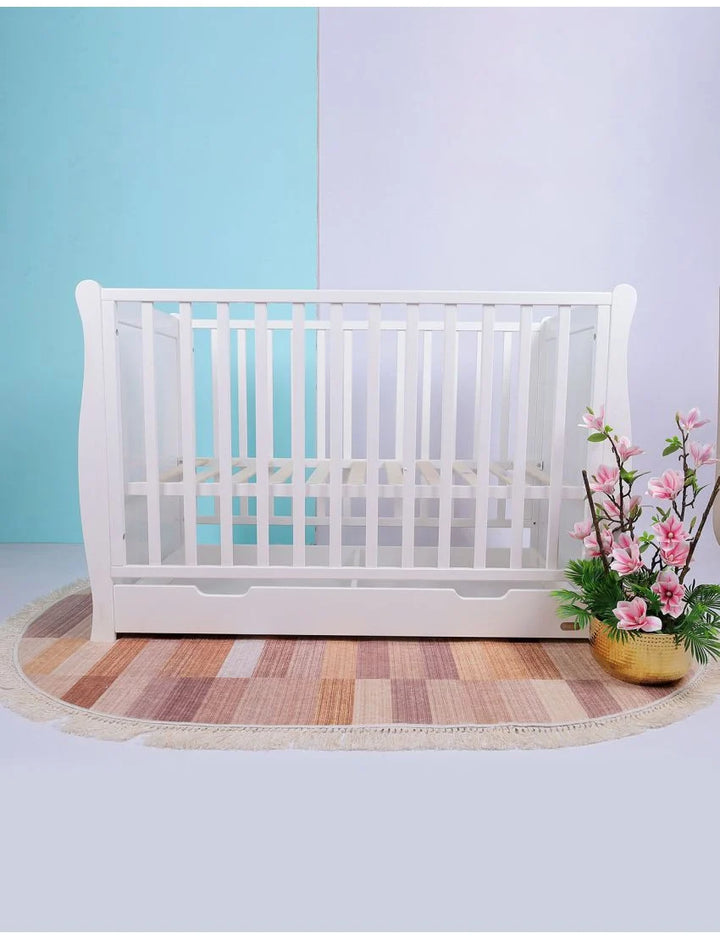 Zubaida's Bambies Wooden Cot White