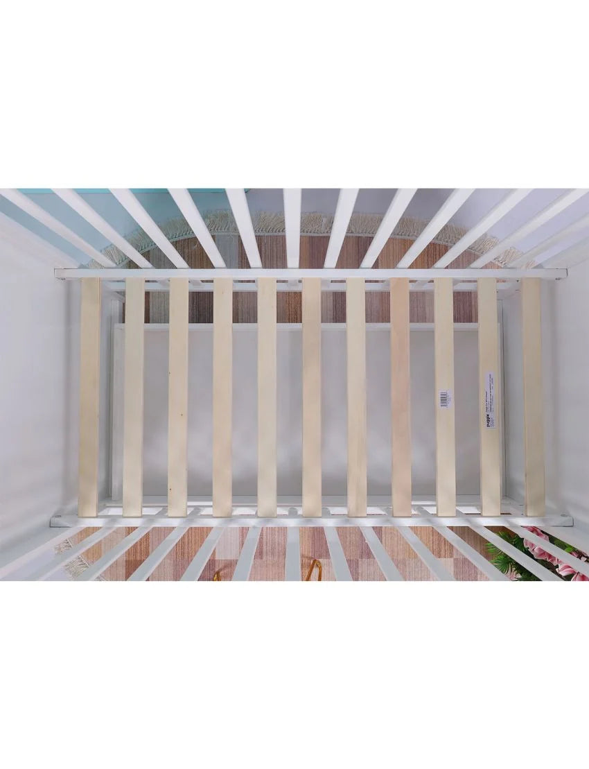 Zubaida's Bambies Wooden Cot White