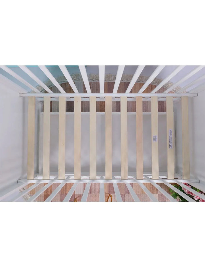 Bambies Wooden Cot White