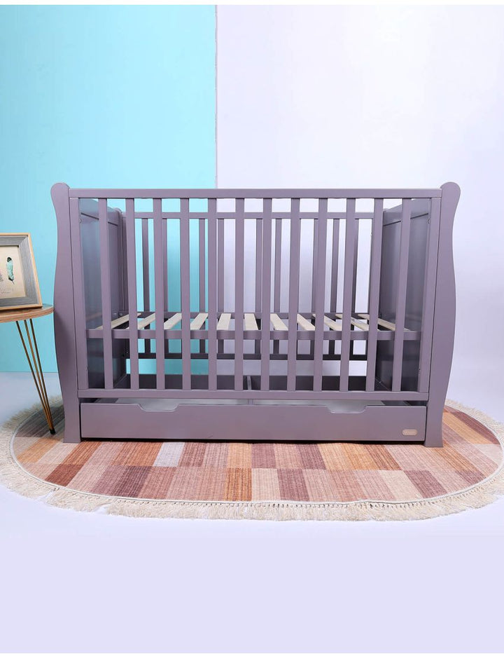 Zubaida's Bambies Wooden Cot Gray