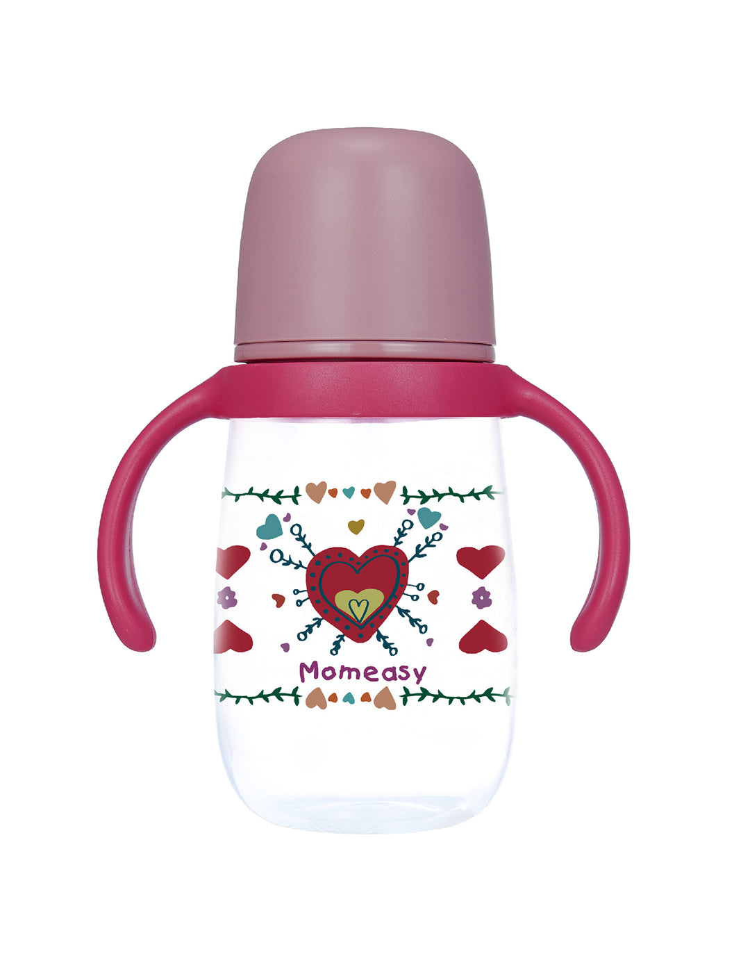 Momeasy 15oz/450ML PP Wide-neck Feeding Bottle with Natural Response Nipple (Pack of 1)