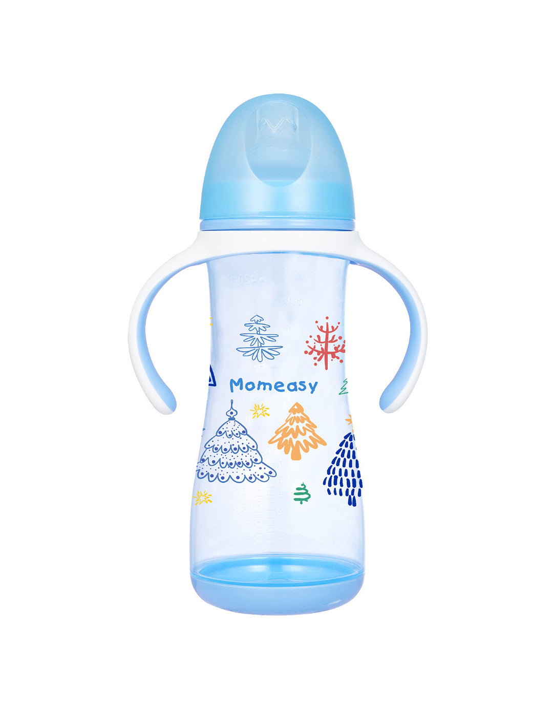 Momeasy 14oz/420ml wide Neck PP feeding bottle with Anti-Colic nipple (Pack of 1)