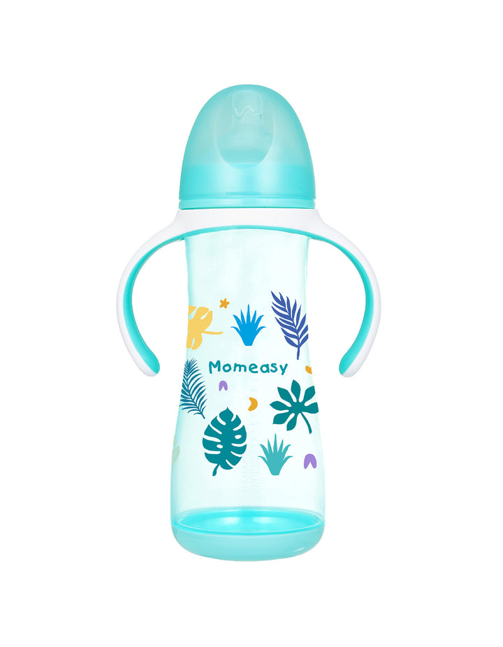 Momeasy 14oz/420ml wide Neck PP feeding bottle with Anti-Colic nipple (Pack of 1)