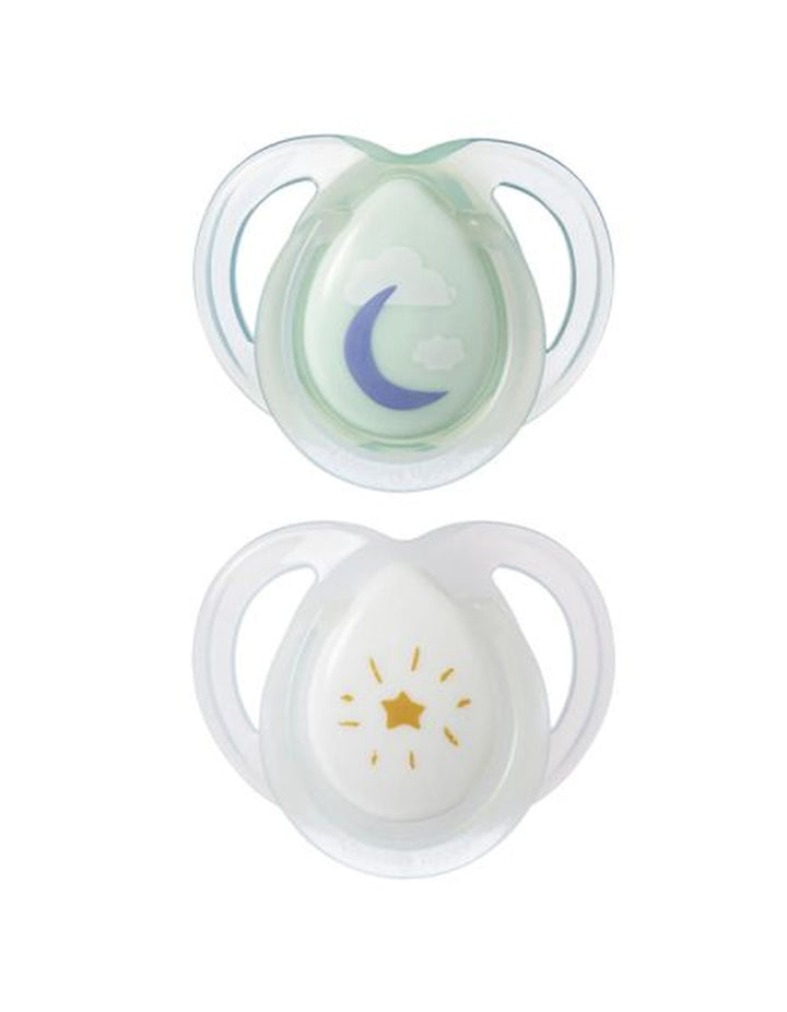 Tommee Tippee 0-6M Night Time Pacifier Pack of 2 - TT533465