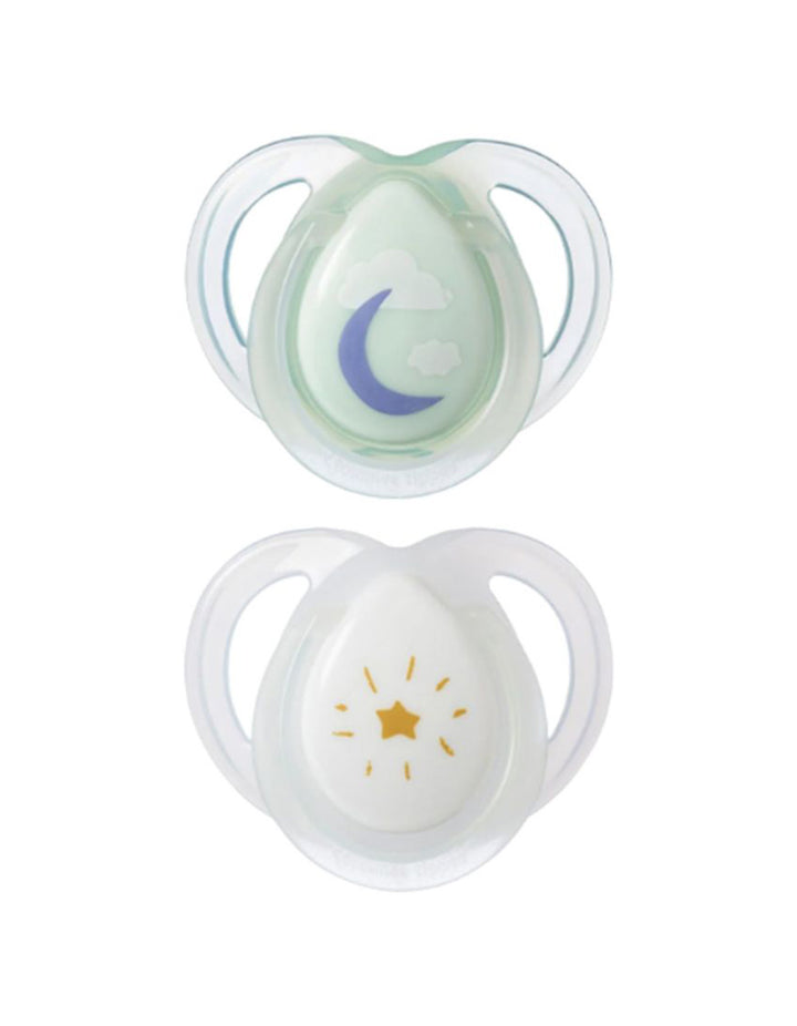 Tommee Tippee 0-6M Soother Night Time Pack of 2 - TT 433380