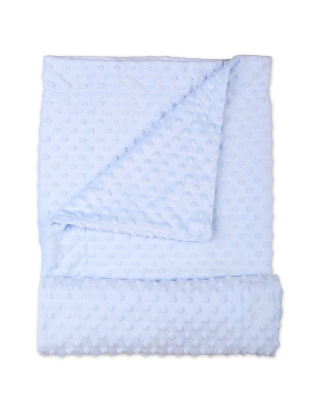 Baby Blanket Bambies Minky Dots Light Blue at Zubaidas