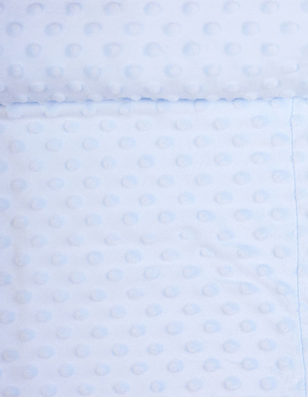 Baby Blanket Bambies Minky Dots Light Blue at Zubaidas
