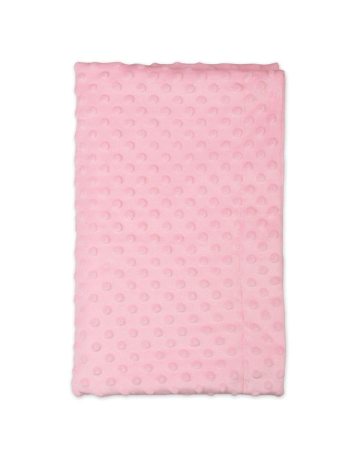 Baby Blanket Bambies Minky Dots Pink at Zubaidas