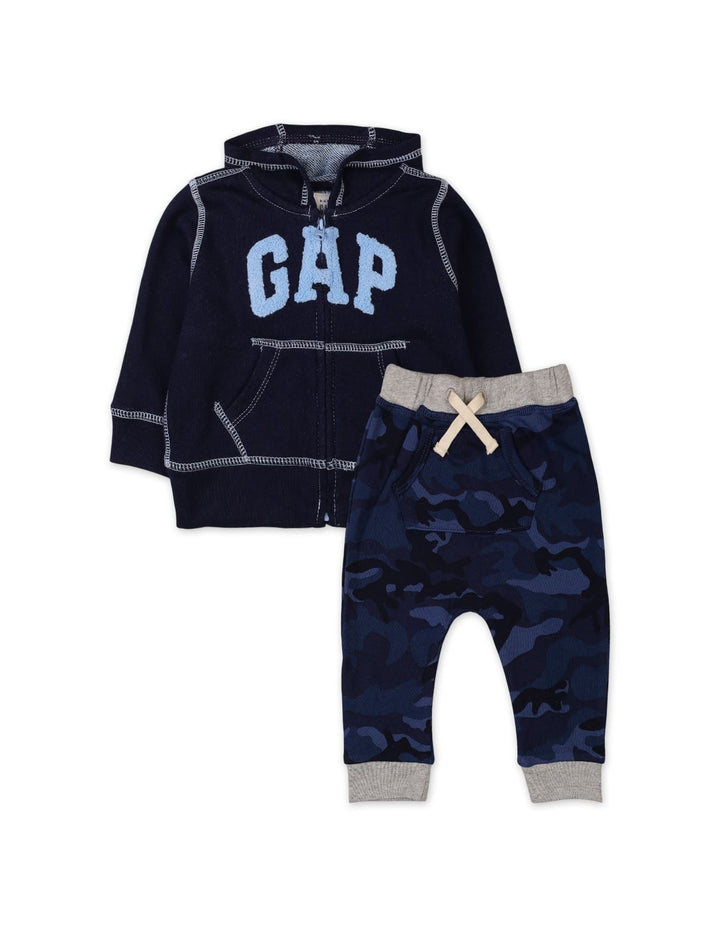 Baby Boys 2 Pieces Winter Tracksuit Navy Blue at Zubaidas