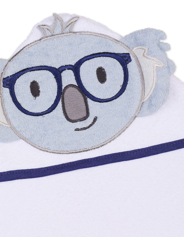 Baby Boys Bath Towel Hooded Koala Blue and White at Zubaidas Official Pakistan