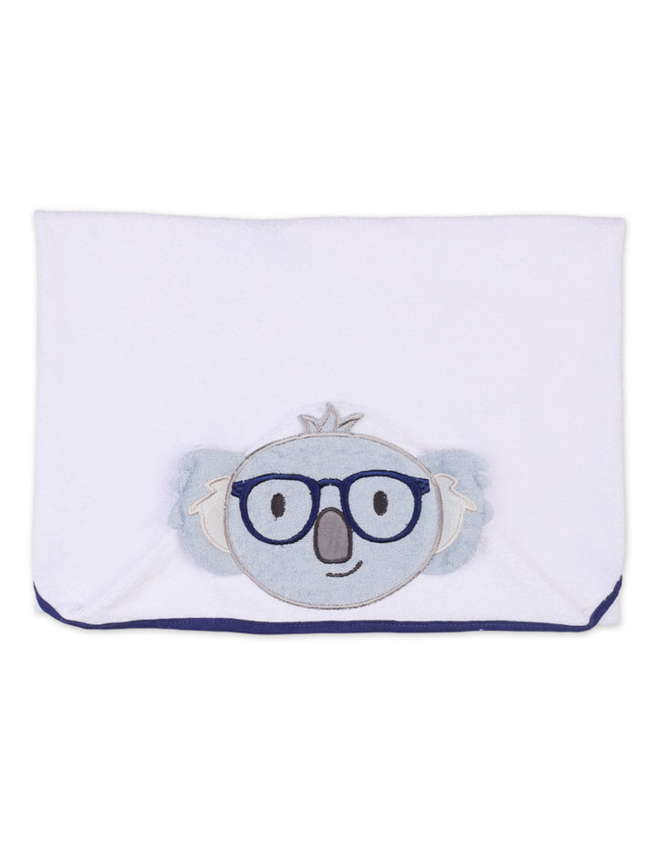 Baby Boys Bath Towel Hooded Koala Blue and White at Zubaidas Online Pakistan