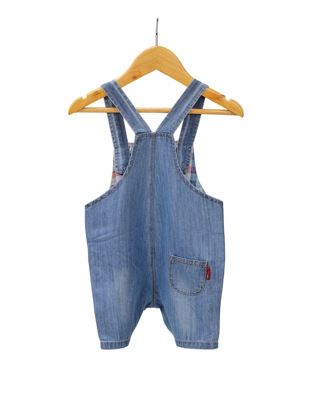 Baby Boys Denim Dungaree Romper Bambies at Zubaidas