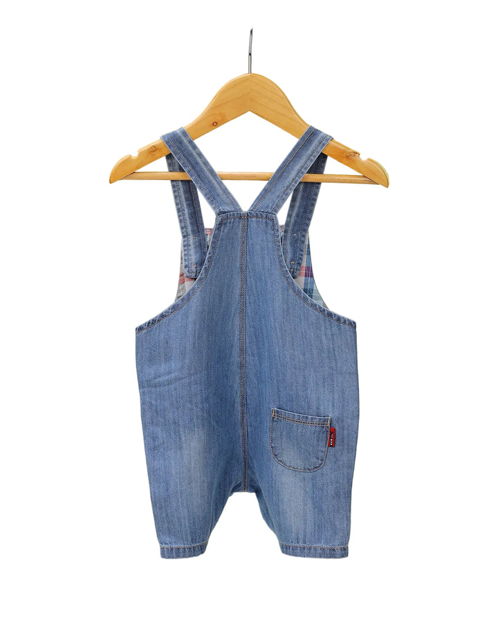 Baby Boys Denim Dungaree Romper Bambies at Zubaidas