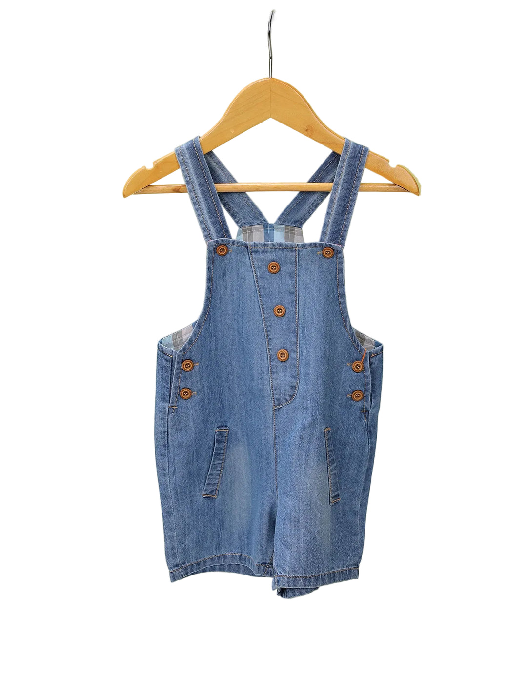 Baby Boys Denim Dungaree Romper Bambies at Zubaidas