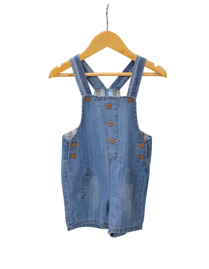 Baby Boys Denim Dungaree Romper Bambies at Zubaidas