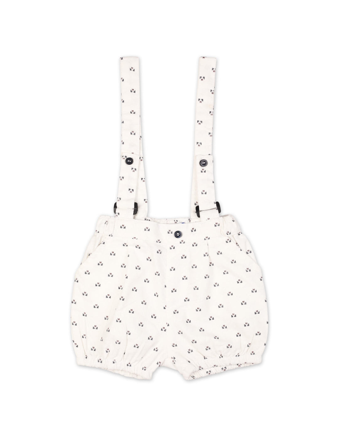 Baby Boys Dungaree Romper Bambies Black and White at Zubaidas Online Pakistan