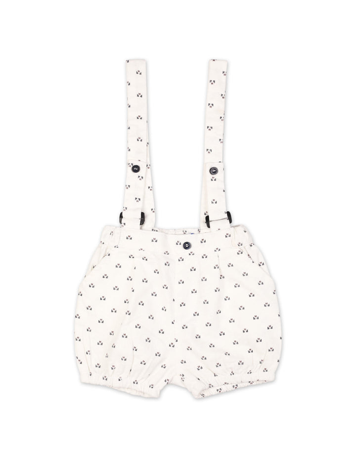 Baby Boys Dungaree Romper Bambies Black and White at Zubaidas Online Pakistan